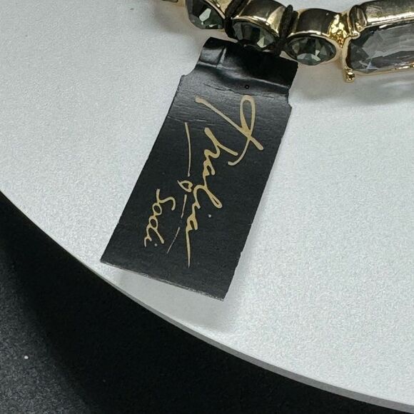 Thalia Sodi Beautiful Gold Tone Crystal Bangle Bracelet - Picture 8 of 8